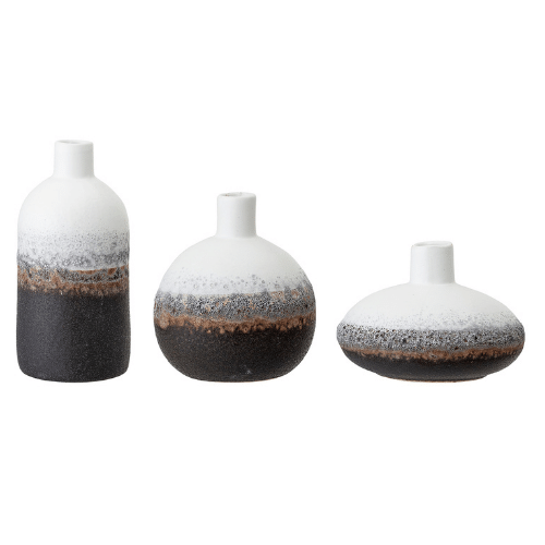 Harislava Black Stoneware Vases
