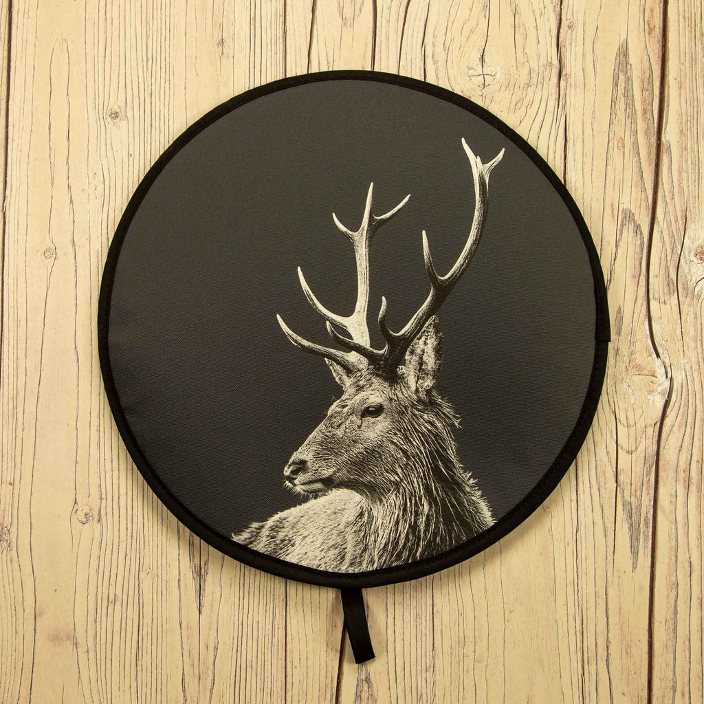Highland Stag Chefs Pad for Aga Cooker - Charcoal