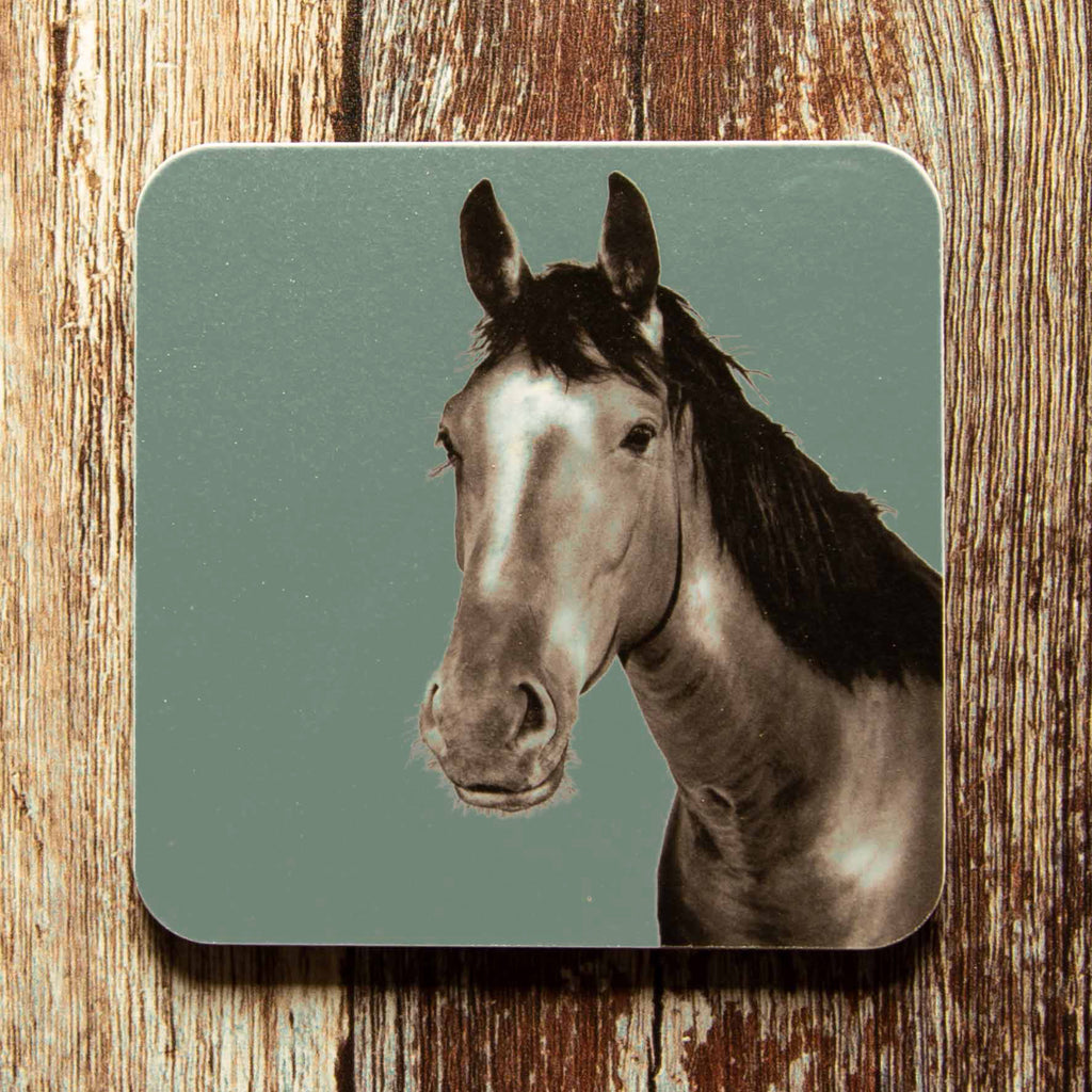 Horse Coaster - Blue Grey
