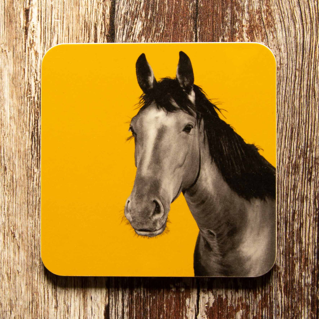 Horse Coaster - Mustard