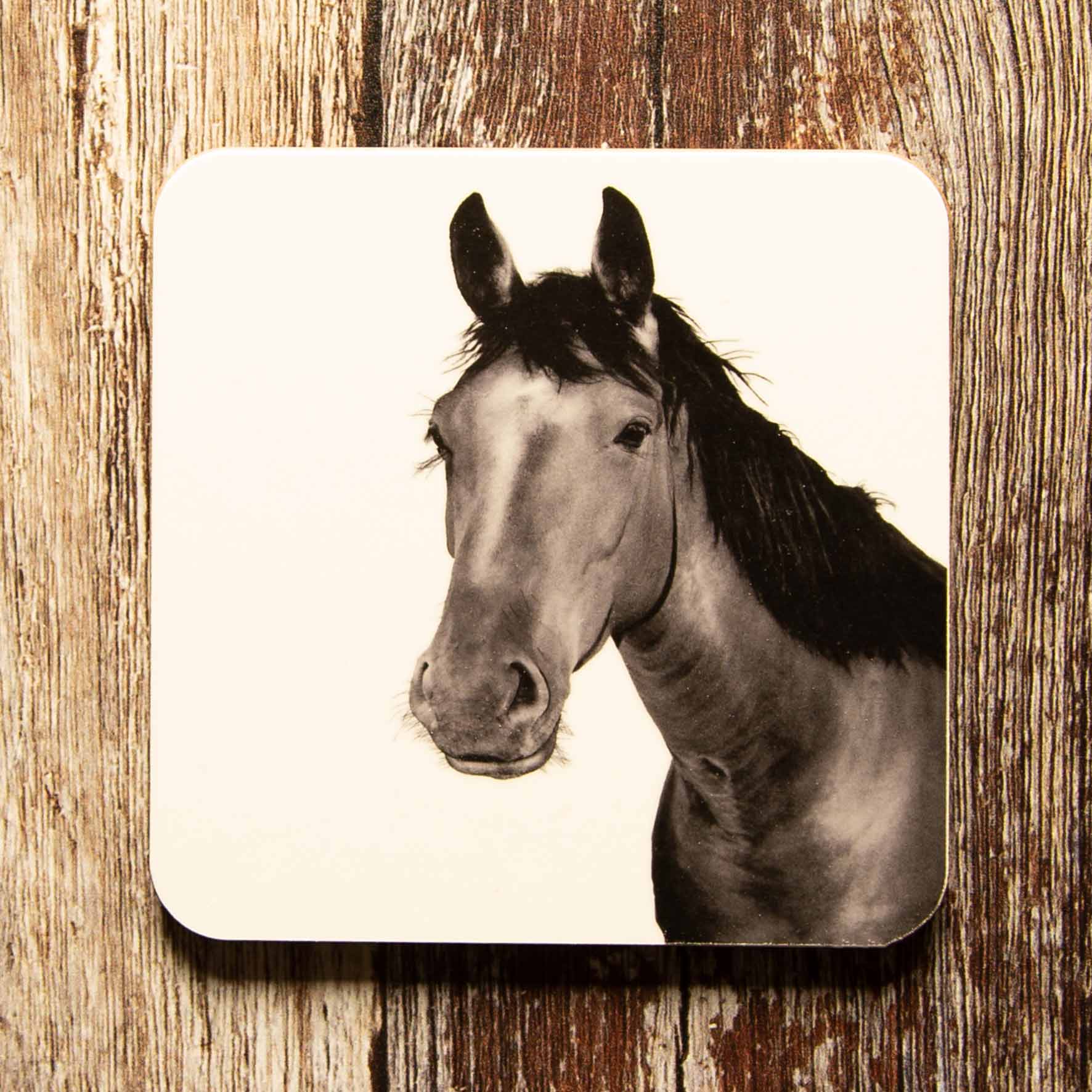 Horse Coaster - White