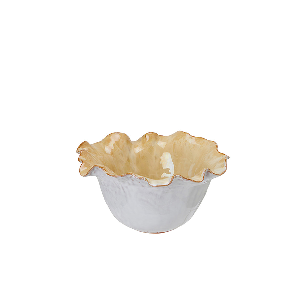 Juliette Petal-Edged Porcelain Bowl- Small