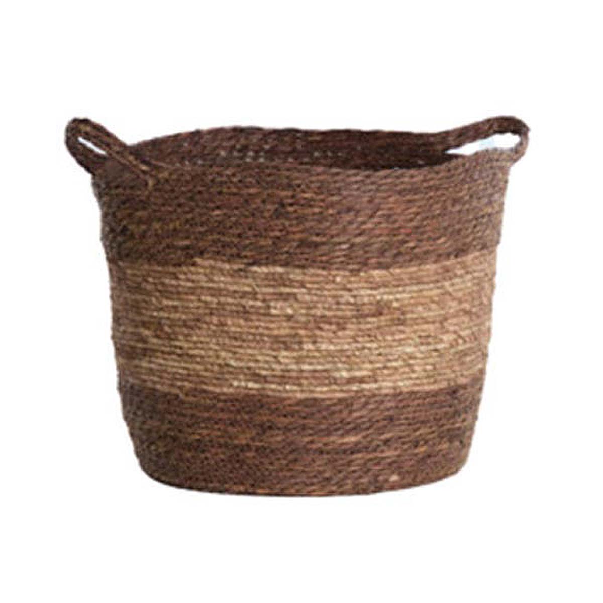 Kilkee Woven Basket – Brown and Terracotta Large