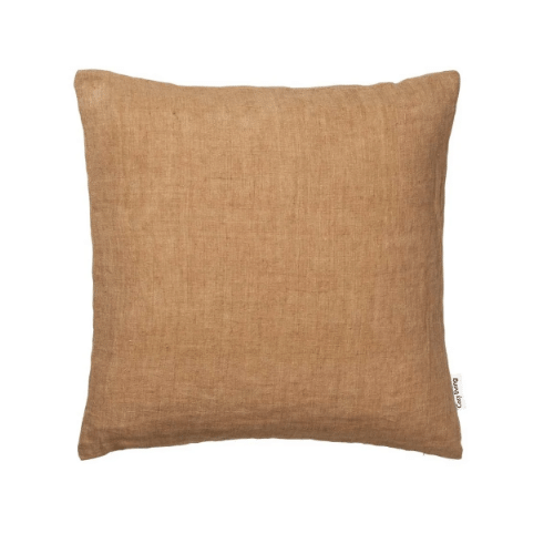 Linen Cushion - Caramel
