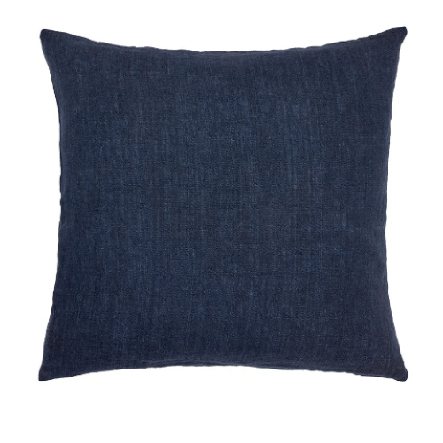 Linen Cushion - Dark Blue