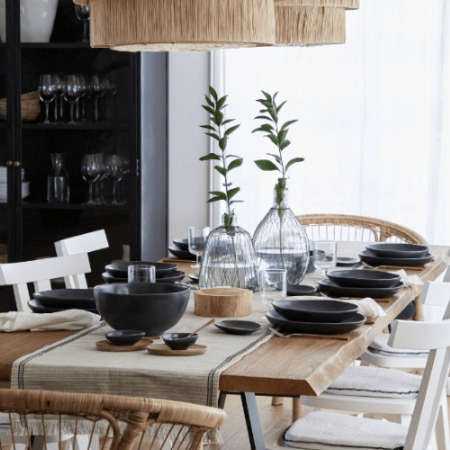 Livia Matte Black Dinnerware