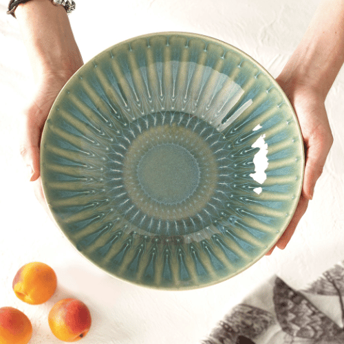 Kew Living Jewels Pasta Bowl in Green