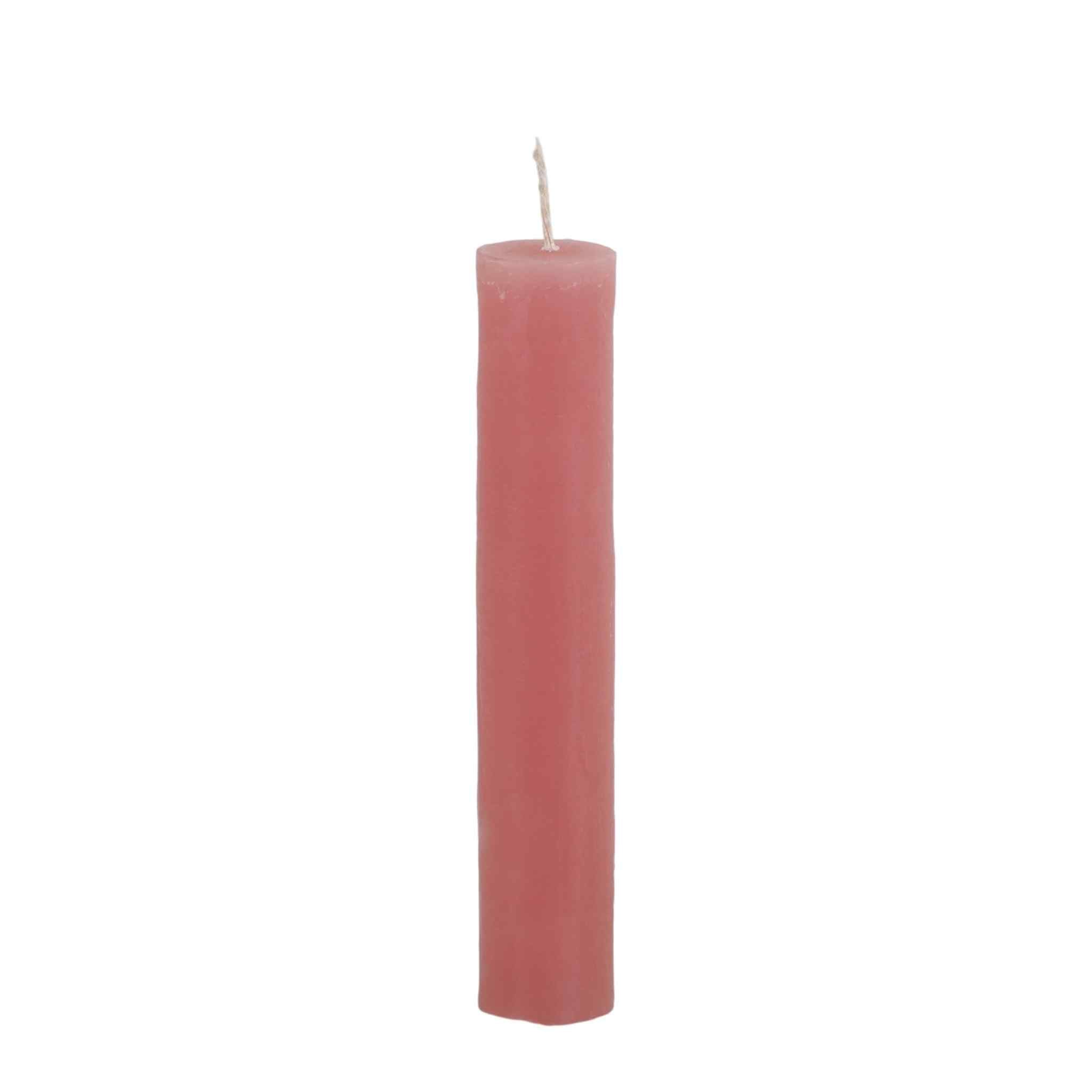 Macon Rustic Short Dinner Candle - Raspberry