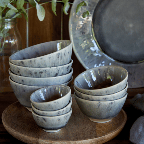 Madeira Grey Bowls 7cm and 9cm