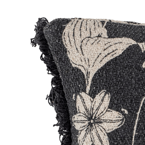 Mali Black Cushion - Recycled Cotton