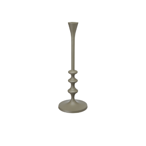 Malia Candlestick - Green Matt - Small