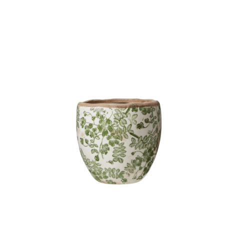Milou Green Stoneware Pot - Small