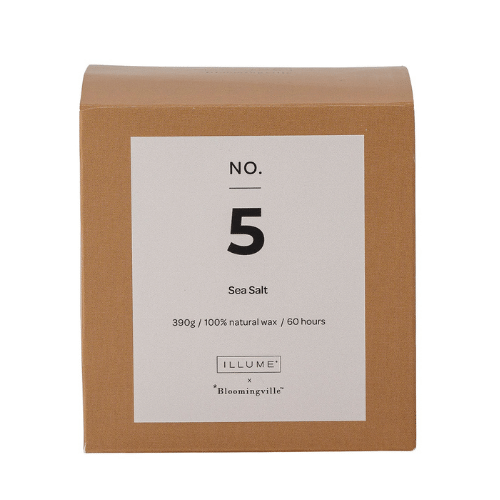 No 5 Sea Salt Candle by Bloomingville