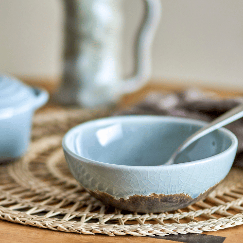 Paula Bowl  - Brown and Blue Stoneware