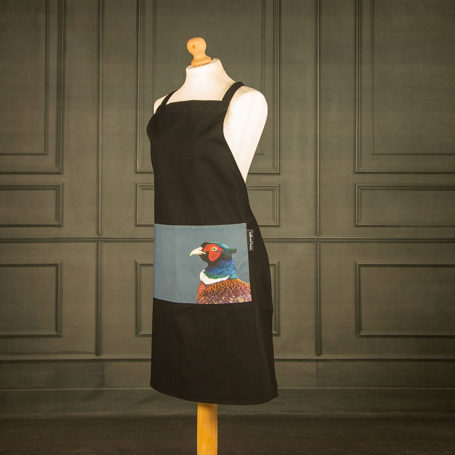 Pheasant Apron - Steel Blue