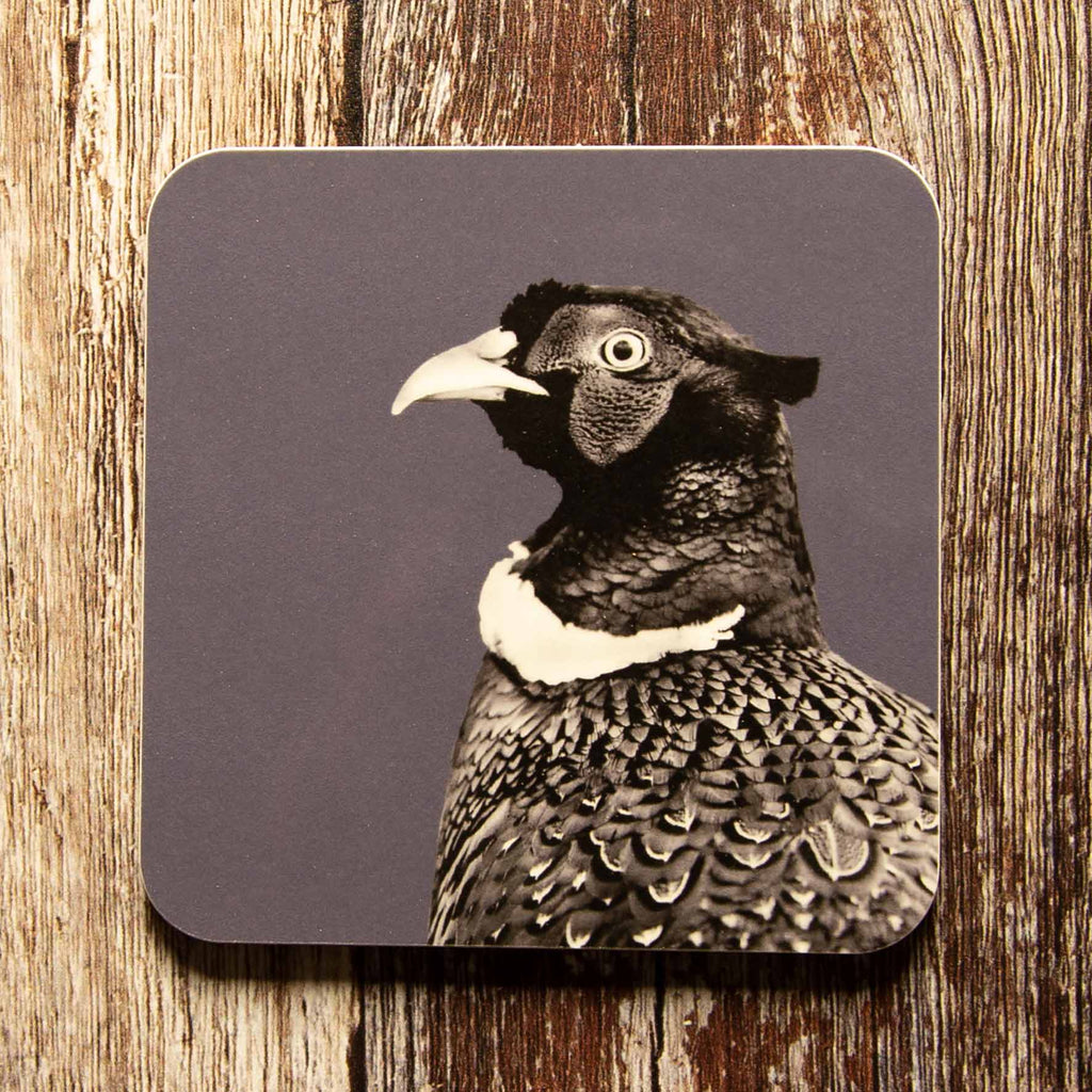 Pheasant Coaster - Charcoal