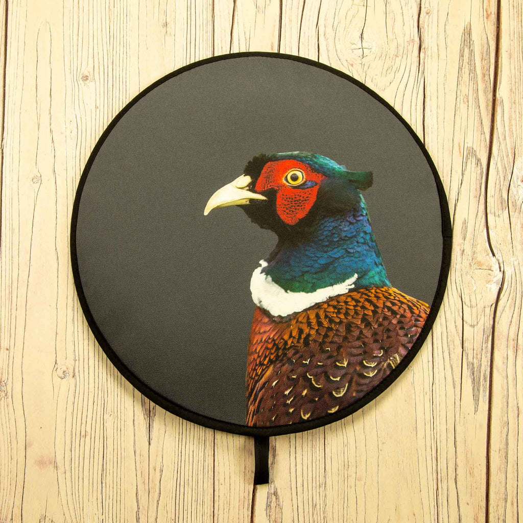Pheasant Colour Chefs Pad for Aga Cooker - Charcoal