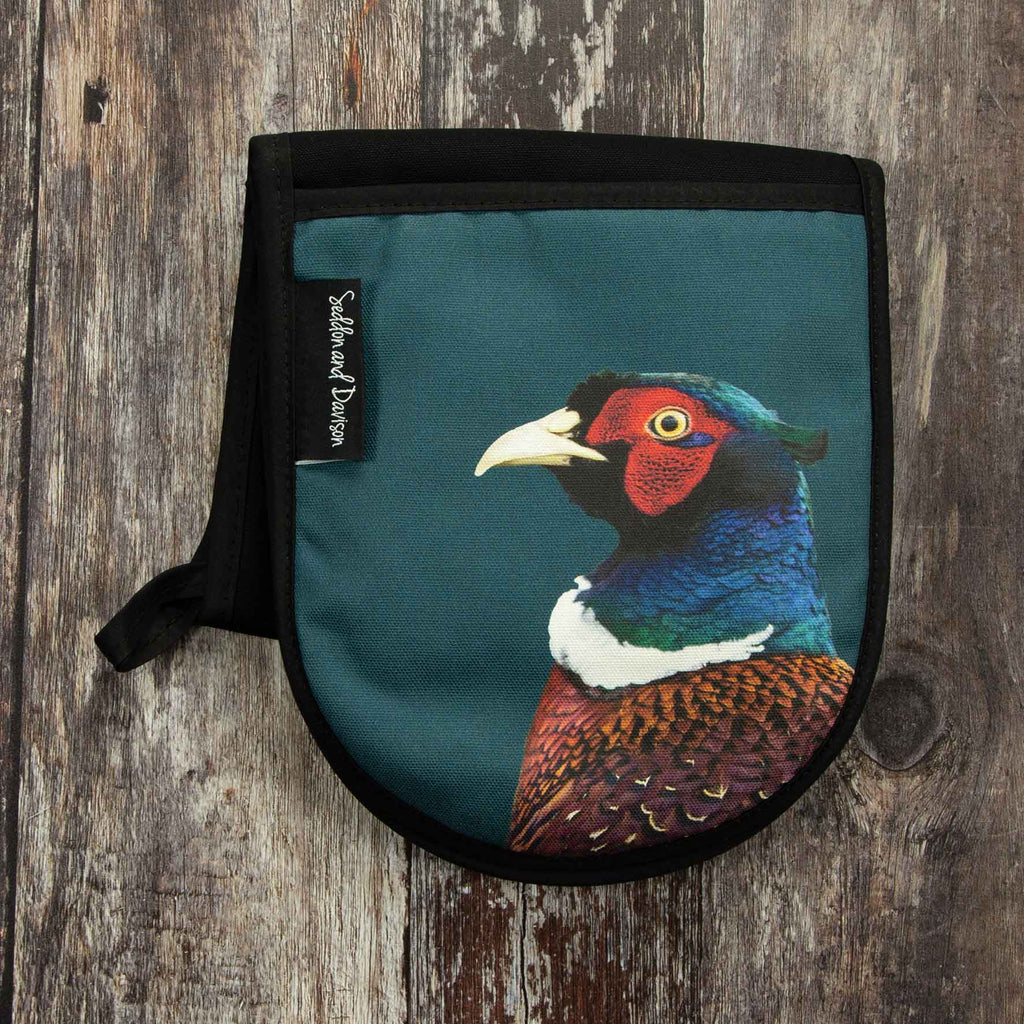 Pheasant Oven Gloves - Colour - Teal Green