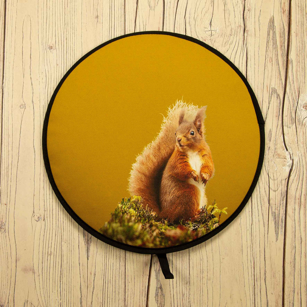 Red Squirrel Chefs Pad for Aga Cooker - Ochre