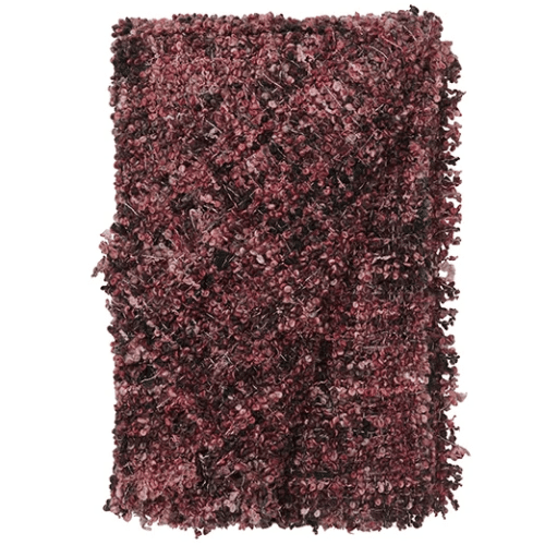 Ronja Boucle Throw in Mulberry