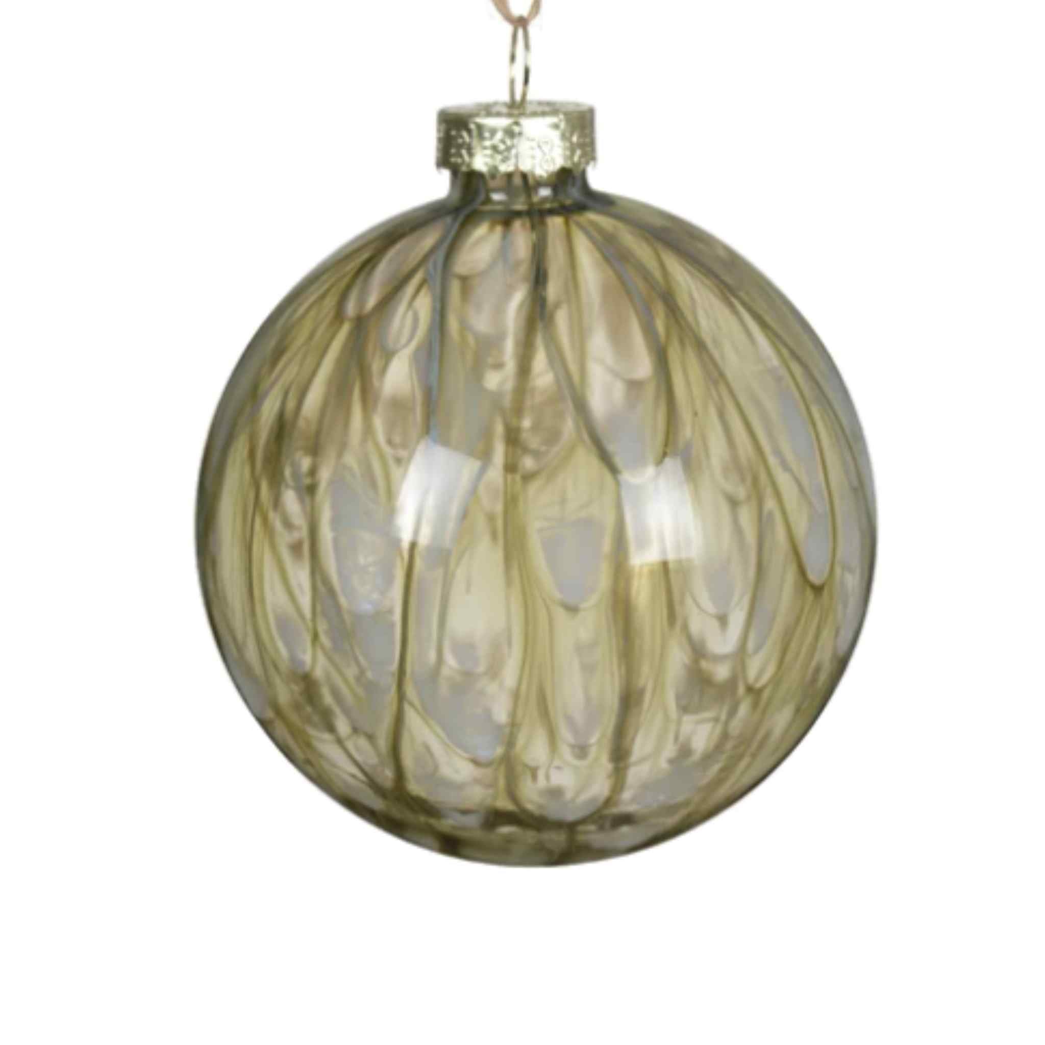 Rosemary Feather Glass Bauble - Large