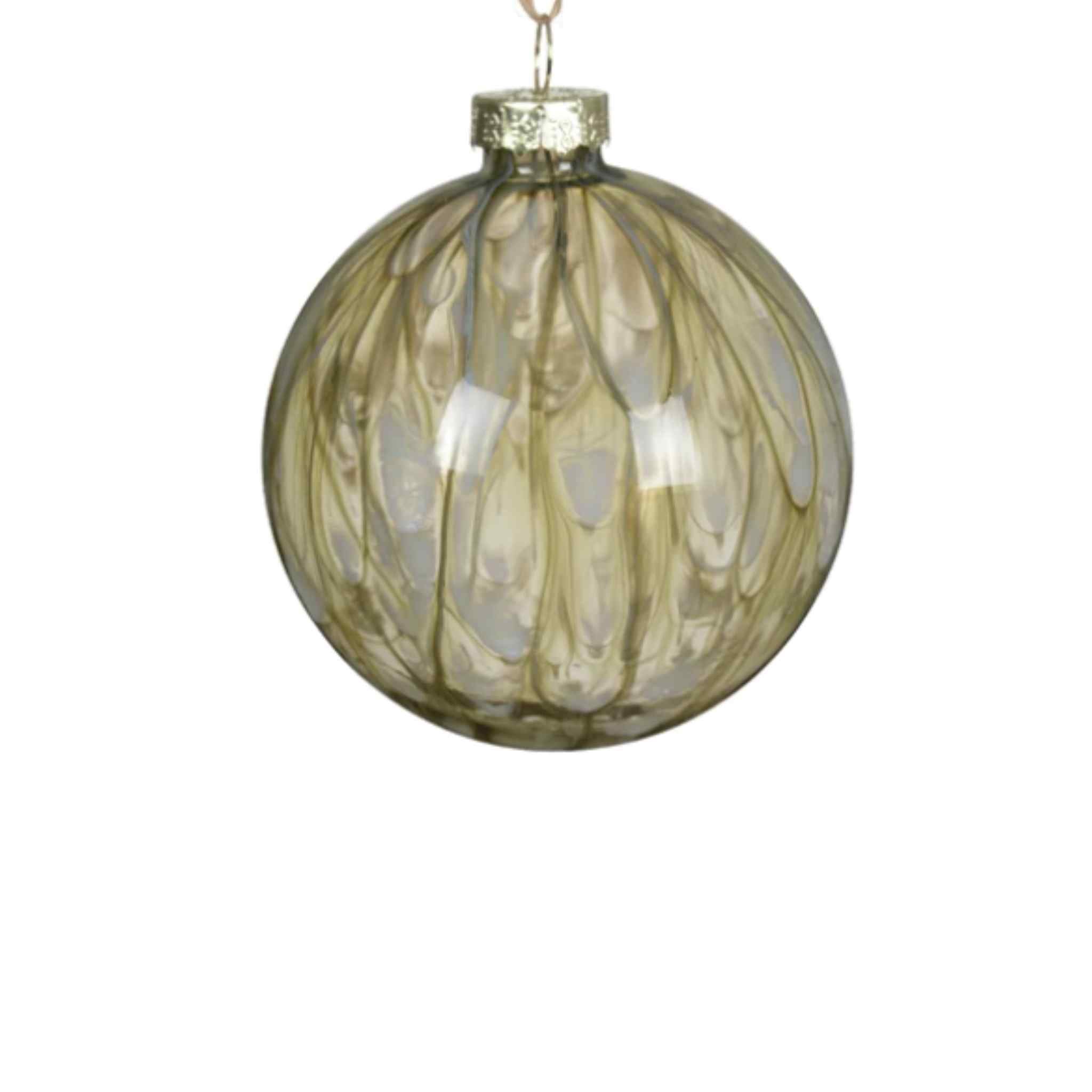 Rosemary Feather Glass Bauble - Medium