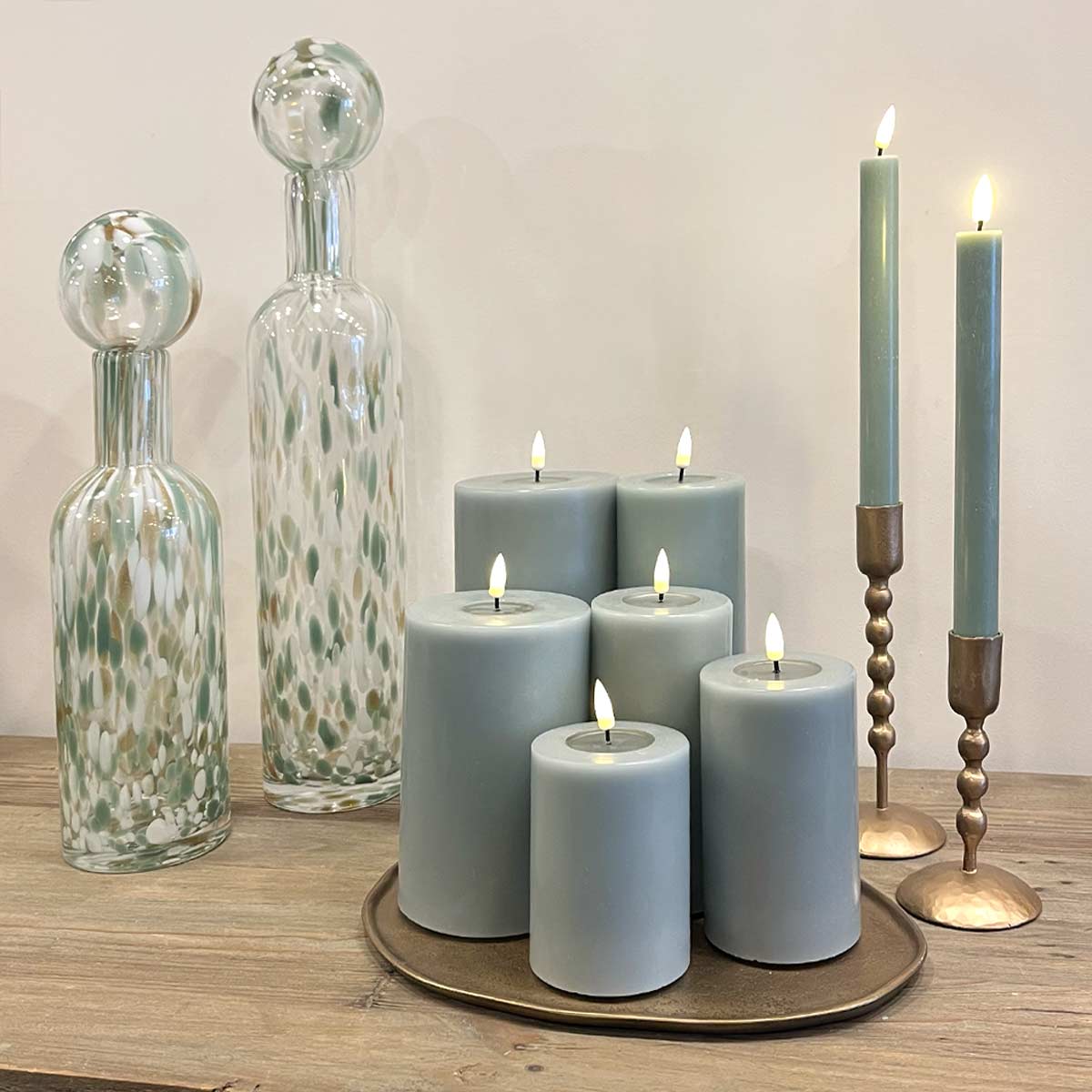 Salvie Green LED Candles