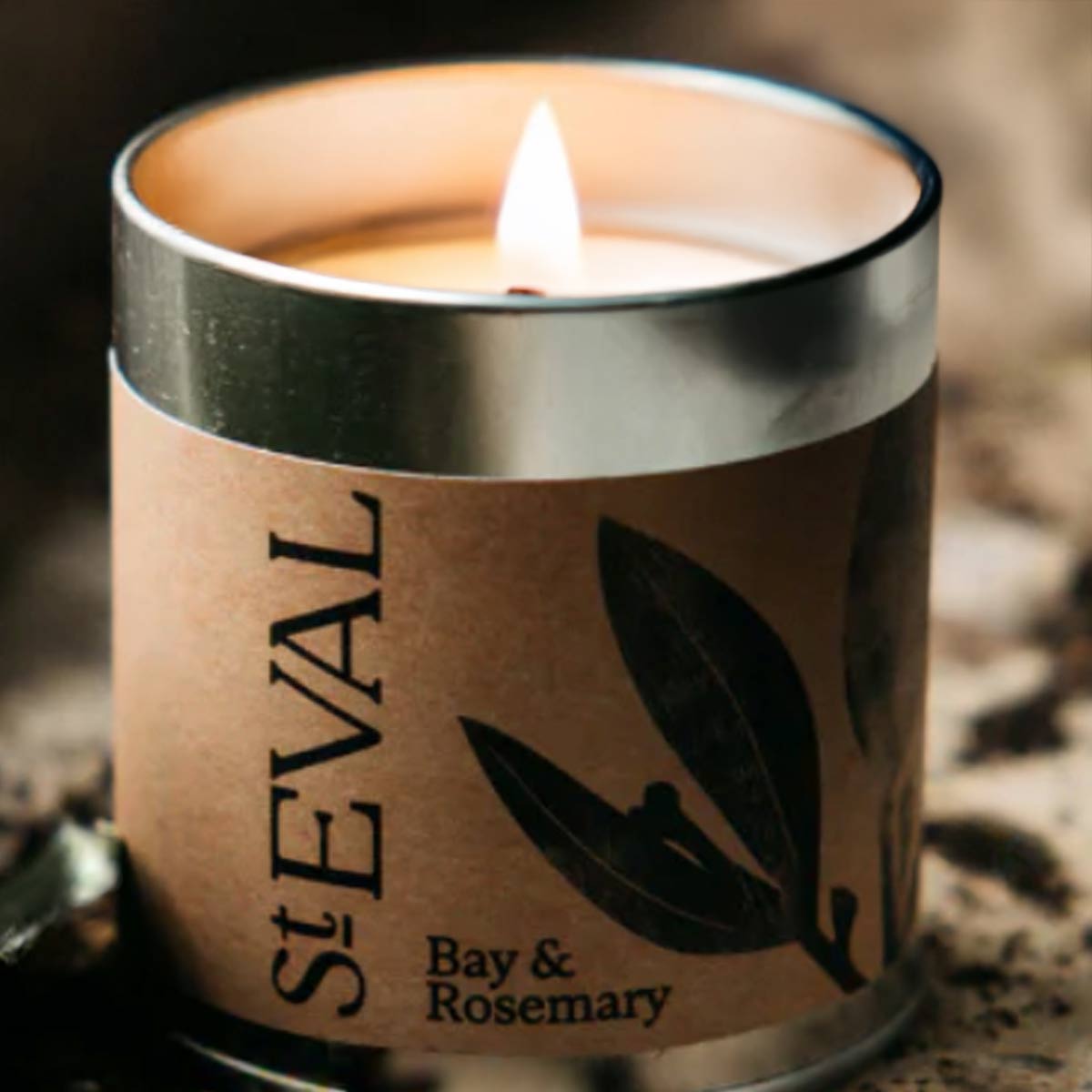 St. Eval Scented Tin Candle - Bay and Rosemary