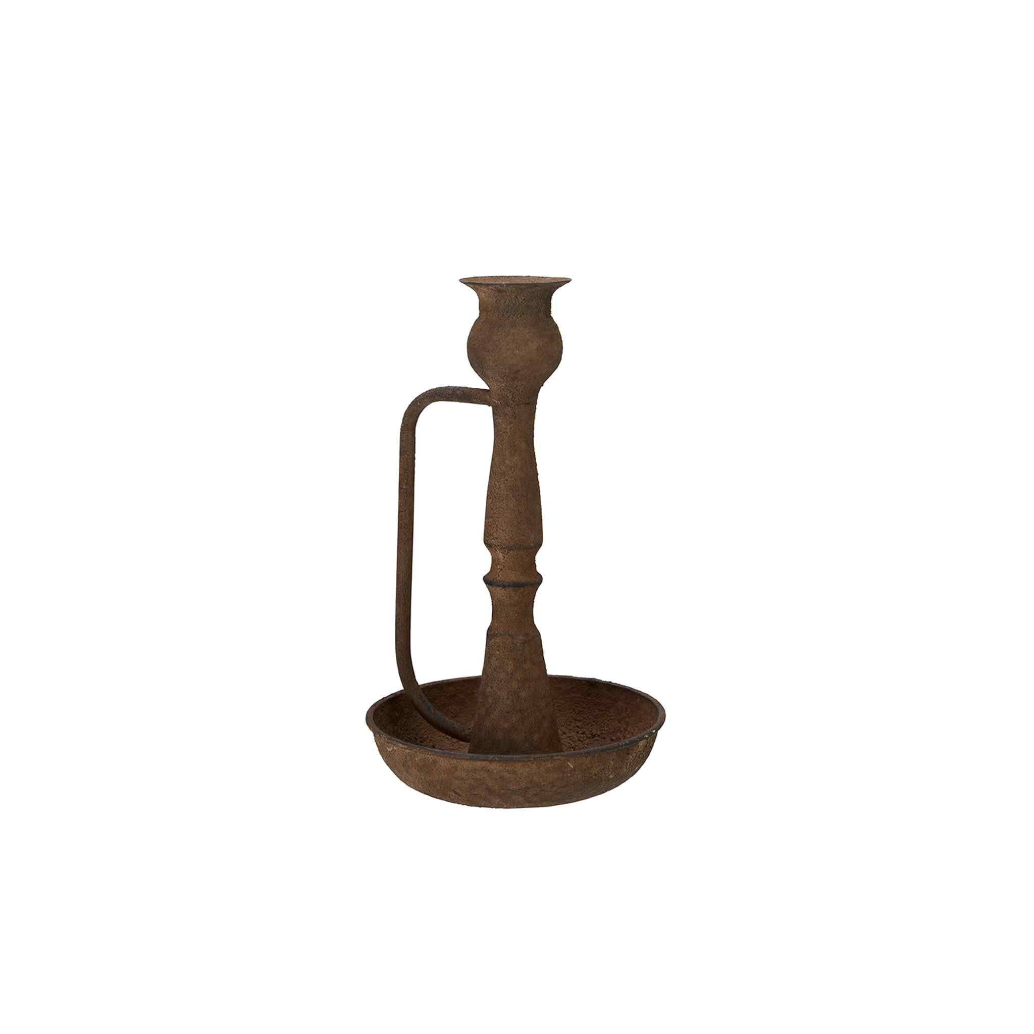 Stevie Rustic Metal Candleholder - Large