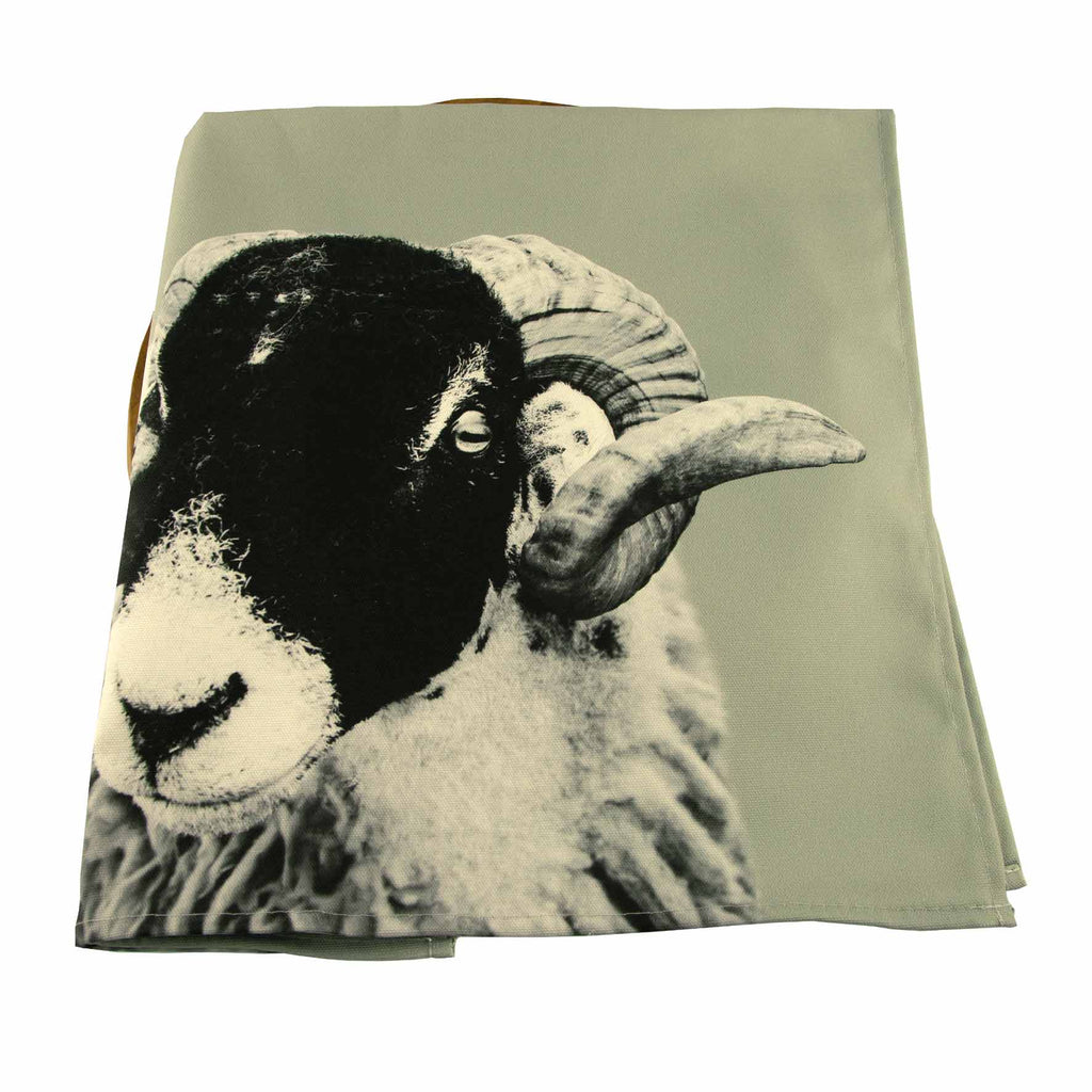 Swaledale Sheep Tea Towel - Sage Grey