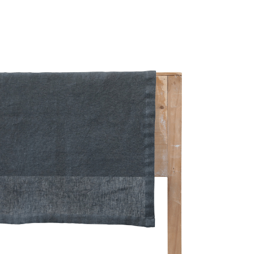 Linen Table Runner - Coal