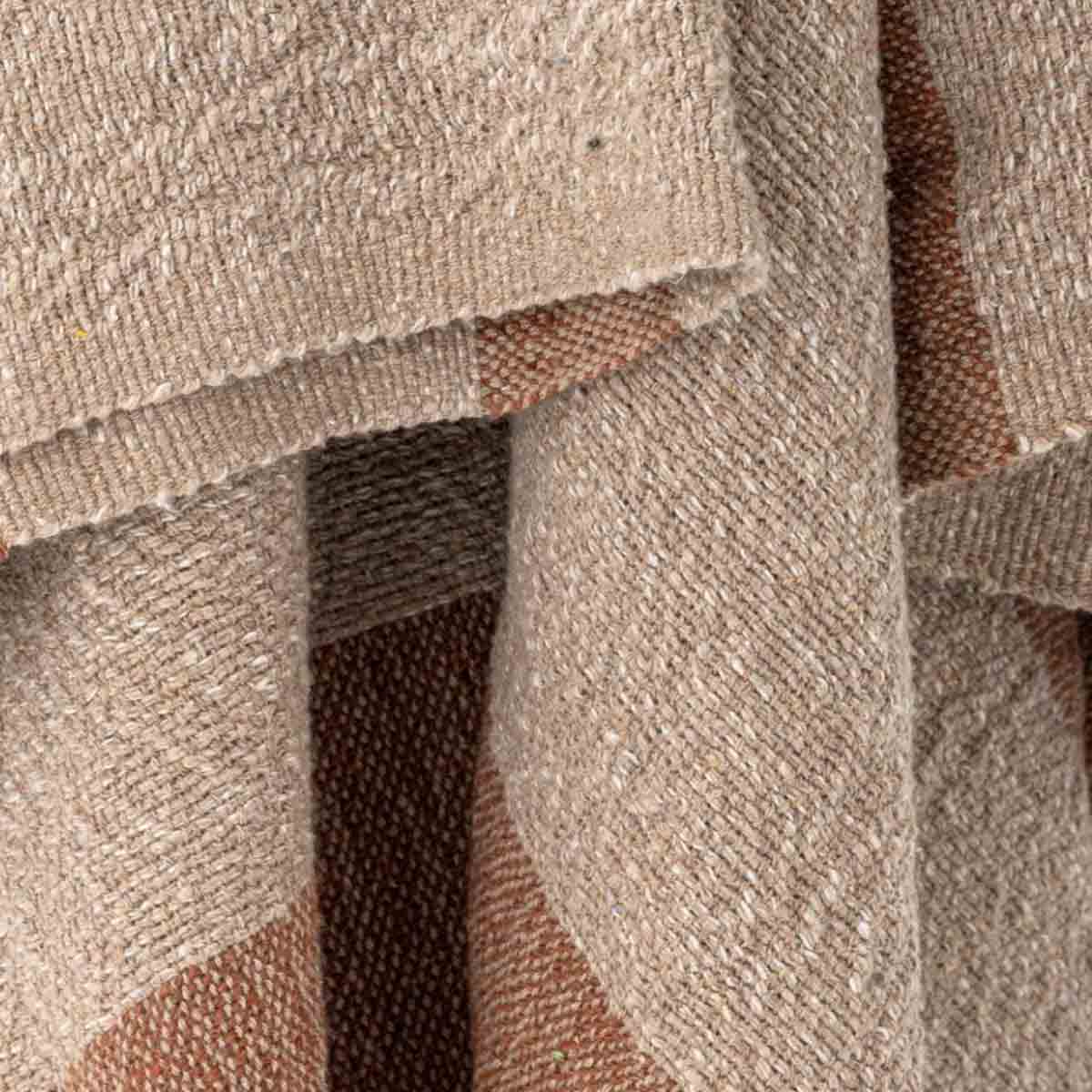 Temi Throw in Terracotta, Recycled Cotton