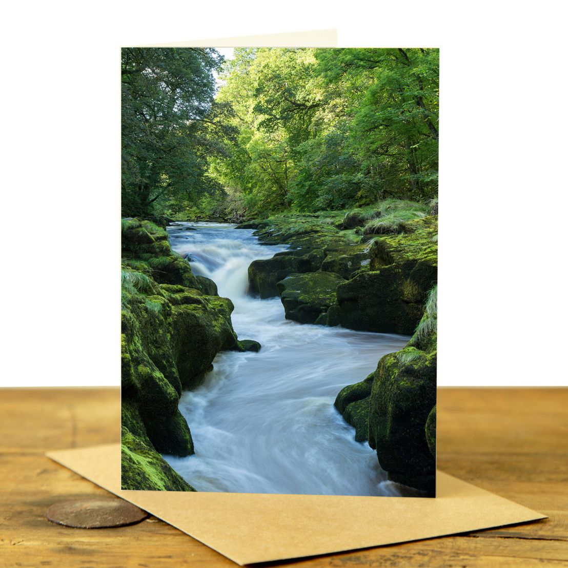 The Strid, Bolton Abbey - Colour Greeting Card