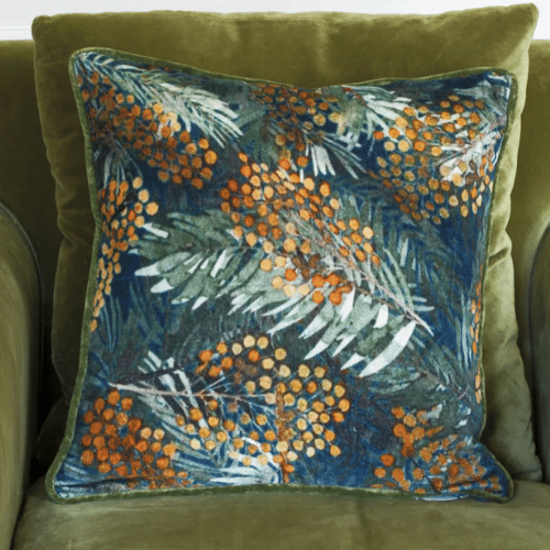 Velvet Cushion Mahonia