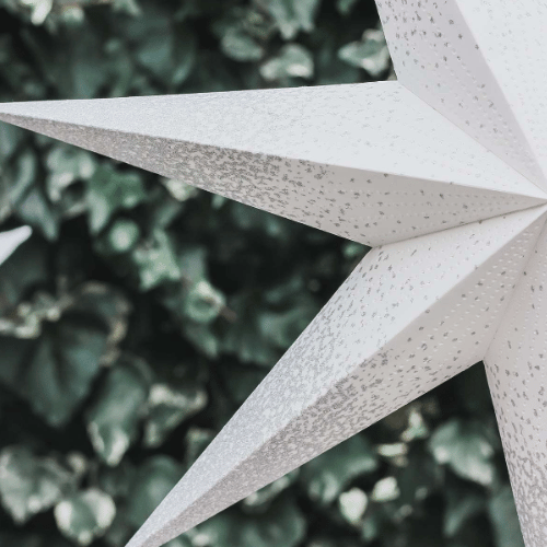 White and Silver Christmas Star