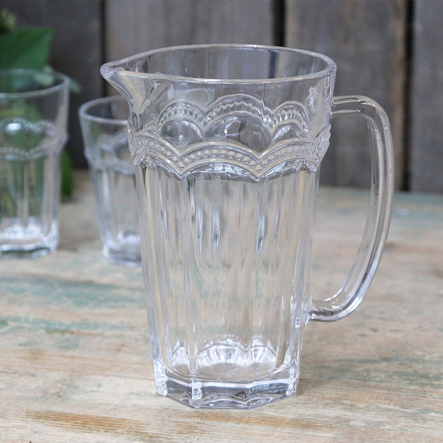 Antoinette Vintage Style Glass Water Jug