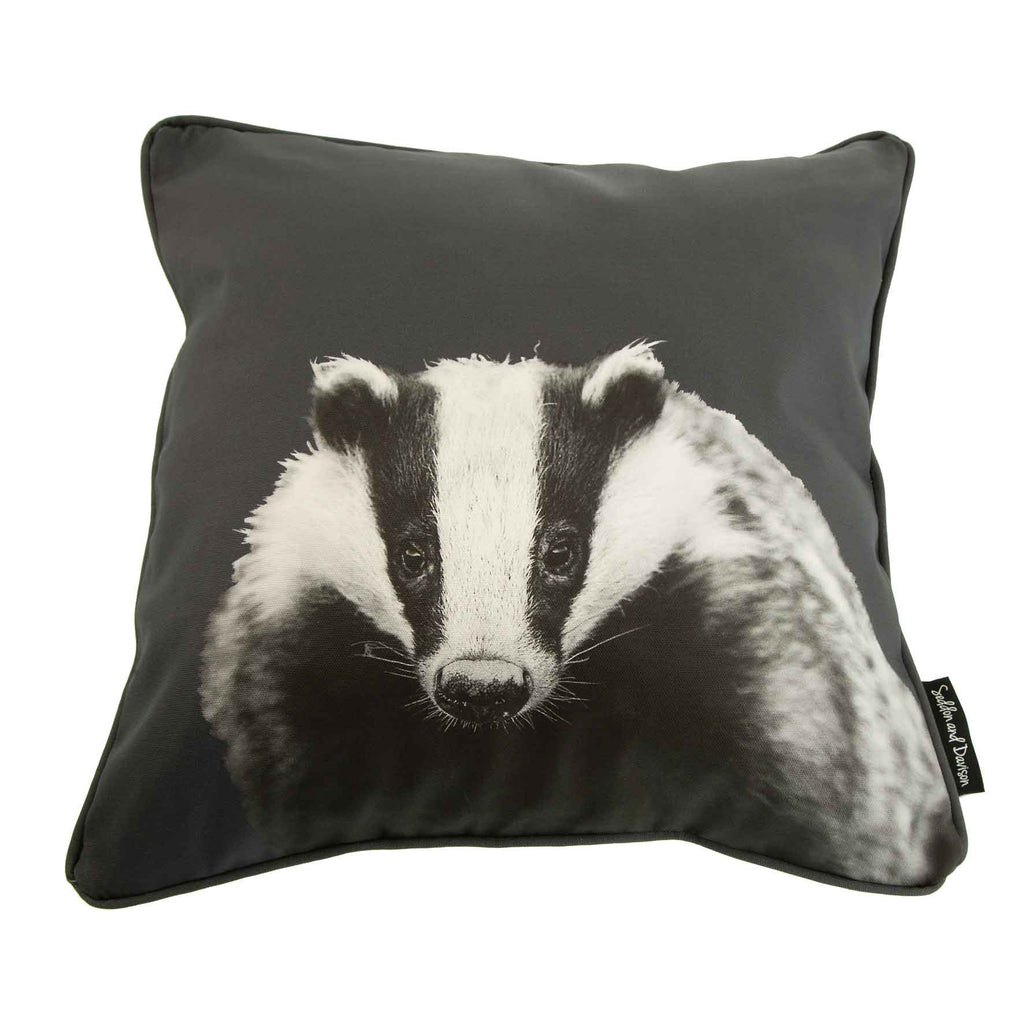 Badger Cushion - Charcoal