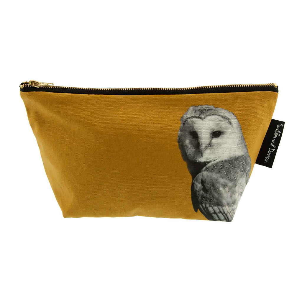 Barn Owl Wash Bag - Ochre