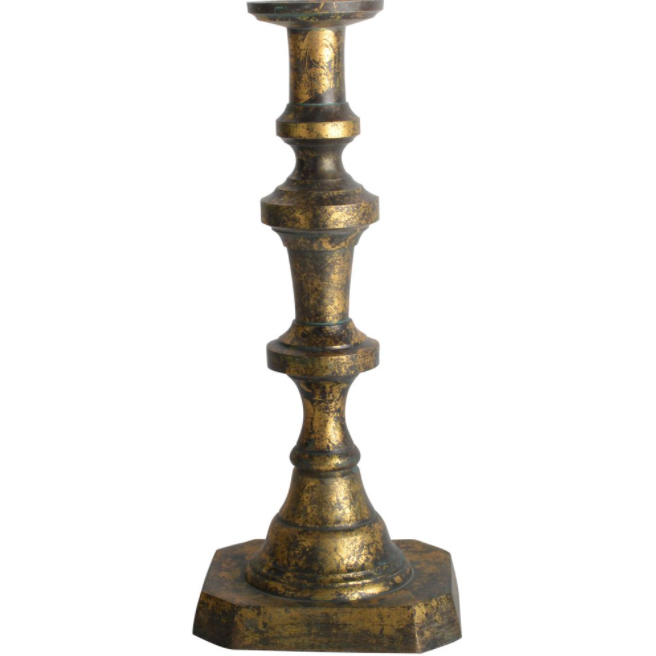 Close up of large belle epoque candlestick
