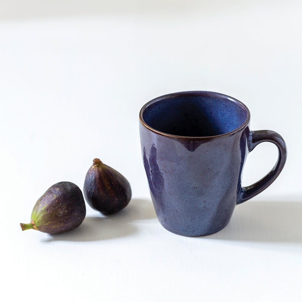 Ceramic mug inky blue