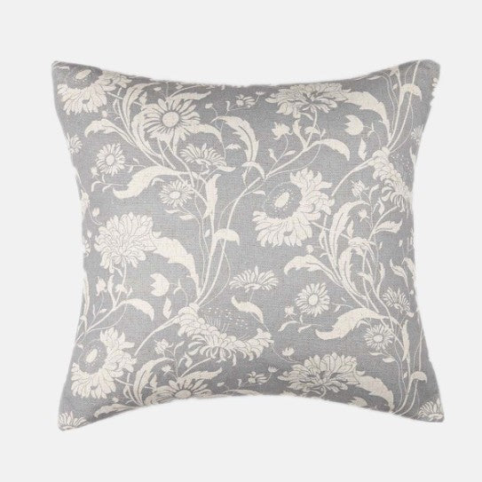clarissa grey linen cushion