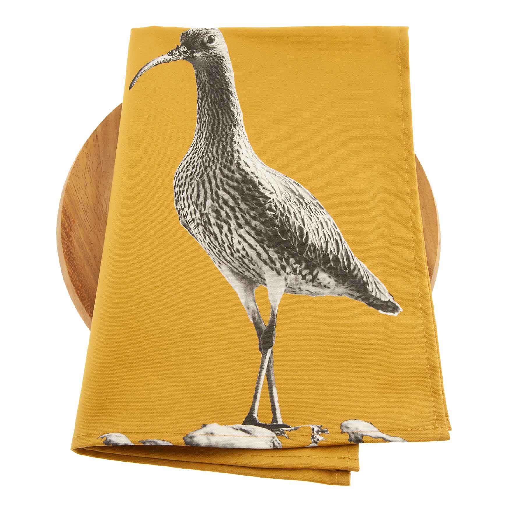 Curlew Tea Towel - Ochre