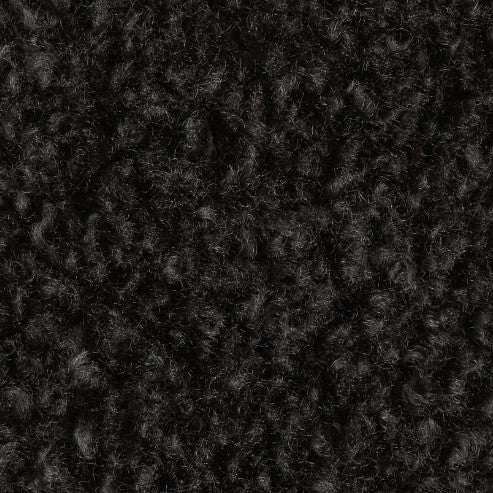 Curly Black Oblong Cushion