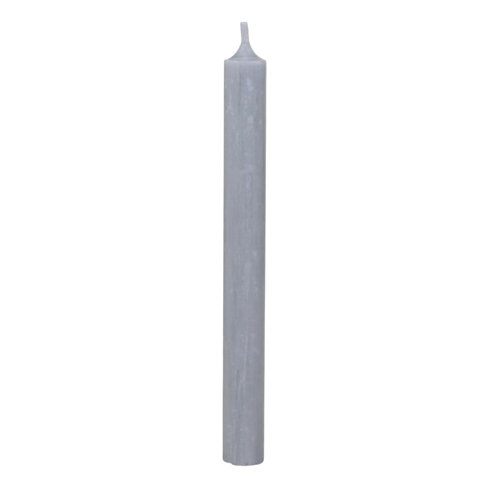 dinner candles - pale grey - short
