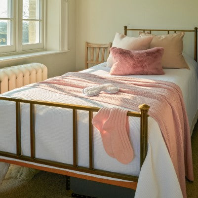 Faux Fur Cushions - Dusky Pink
