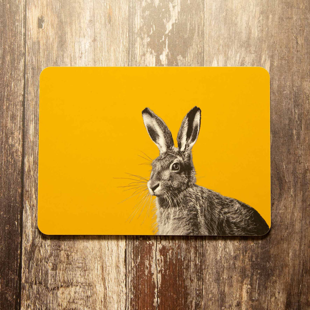 Hare Placemat - Mustard