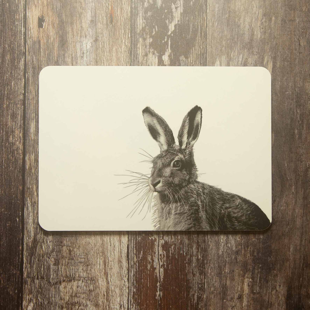 Hare Placemat - White