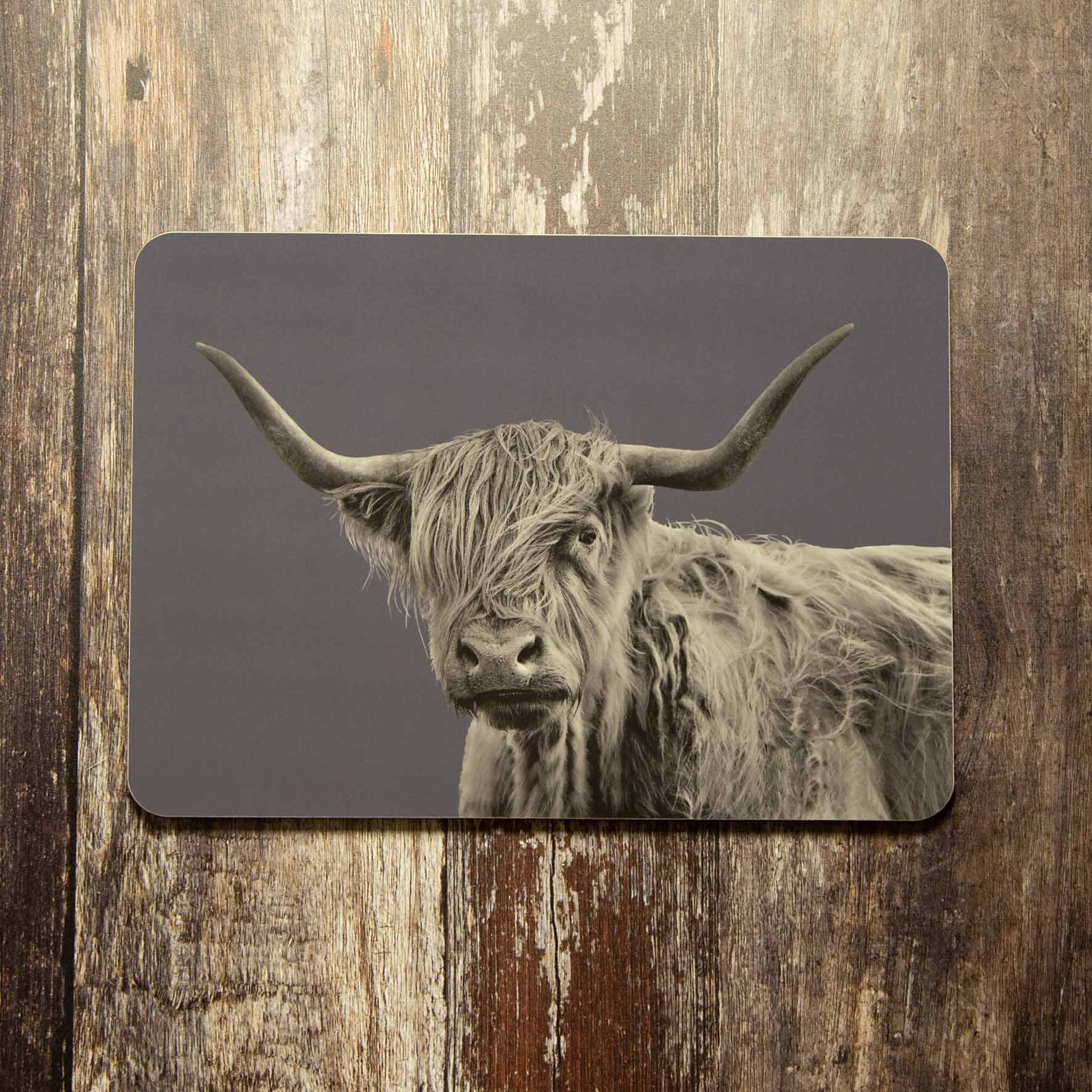 Highland Cow Placemat - Charcoal