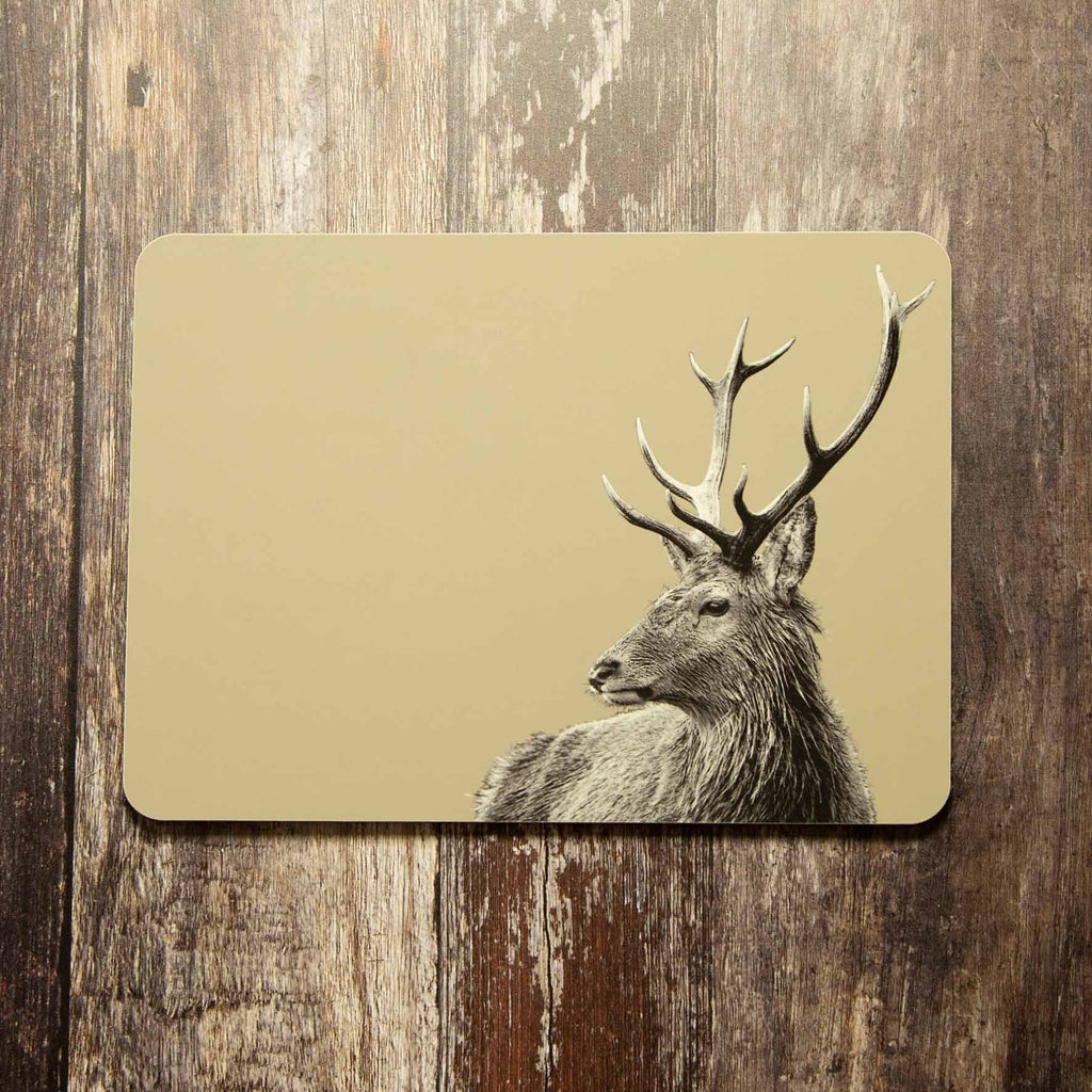 Highland Stag Placemat - Sand