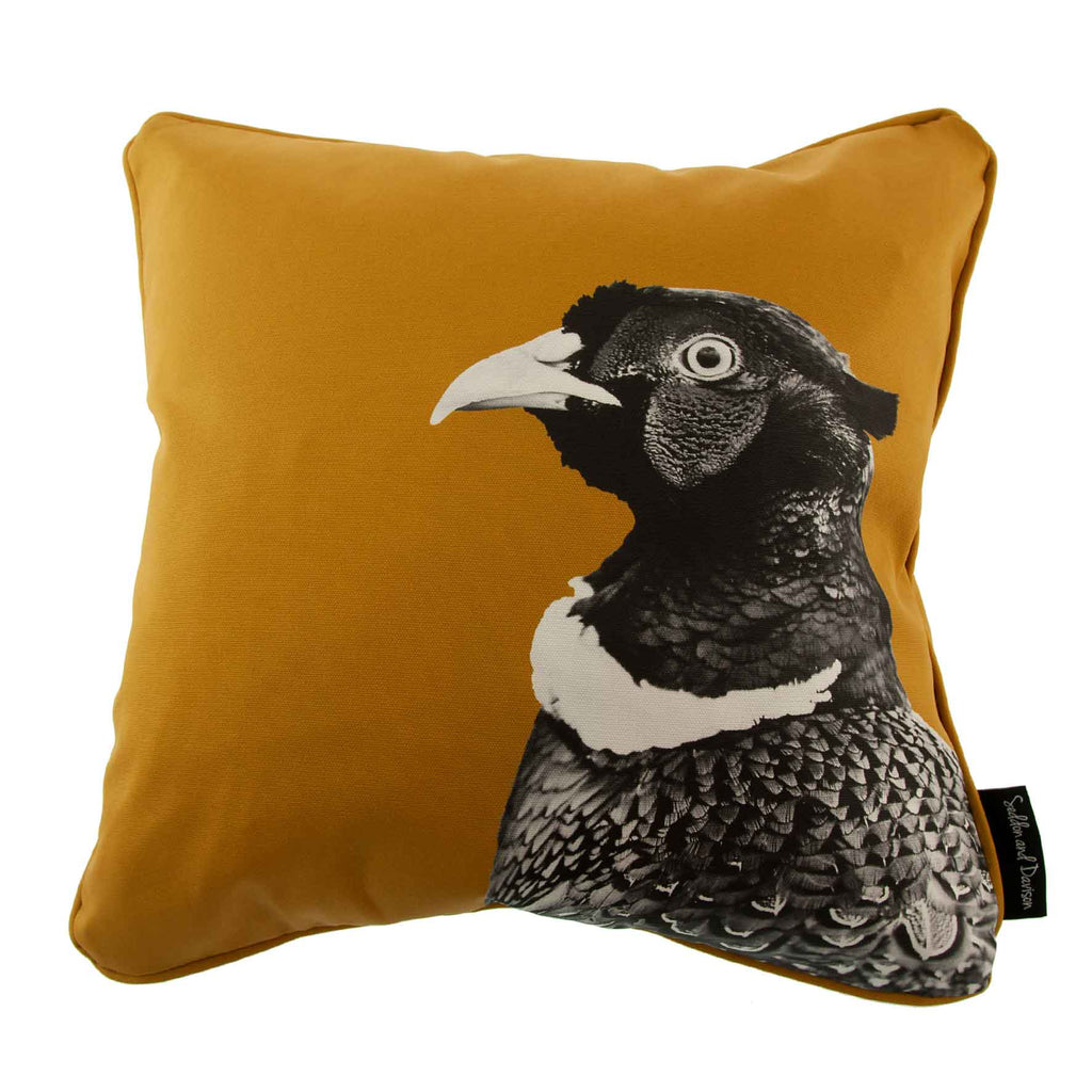 Pheasant Cushion - Ochre